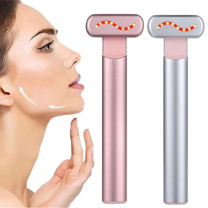 EMS Microcurrent Face Lifting Device Red Light Facial Wand Eye Neck Massager Skin Tightening anti Wrinkle Skin Care Beauty Tool